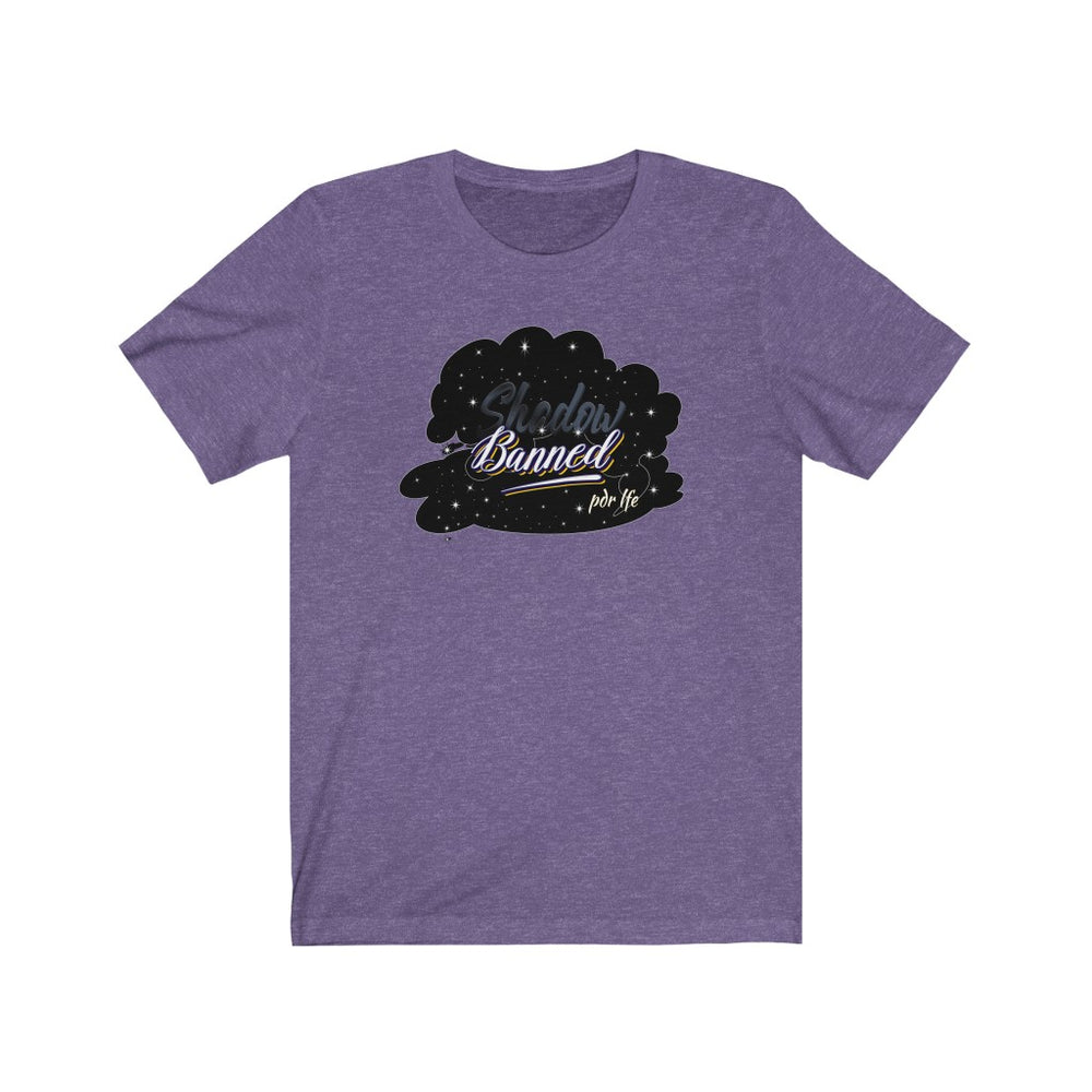 SHADOW BANNED Jersey Short Sleeve Tee - PDR LFE Heather Team Purple / XS PDR LFE