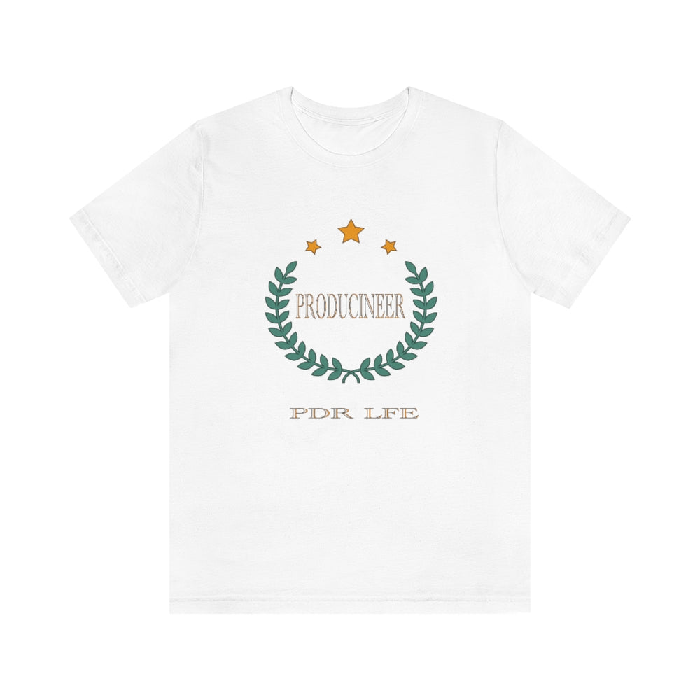 PRODUCINEER ROYALTY Unisex Jersey Short Sleeve Tee - PDR LFE White / S PDR LFE