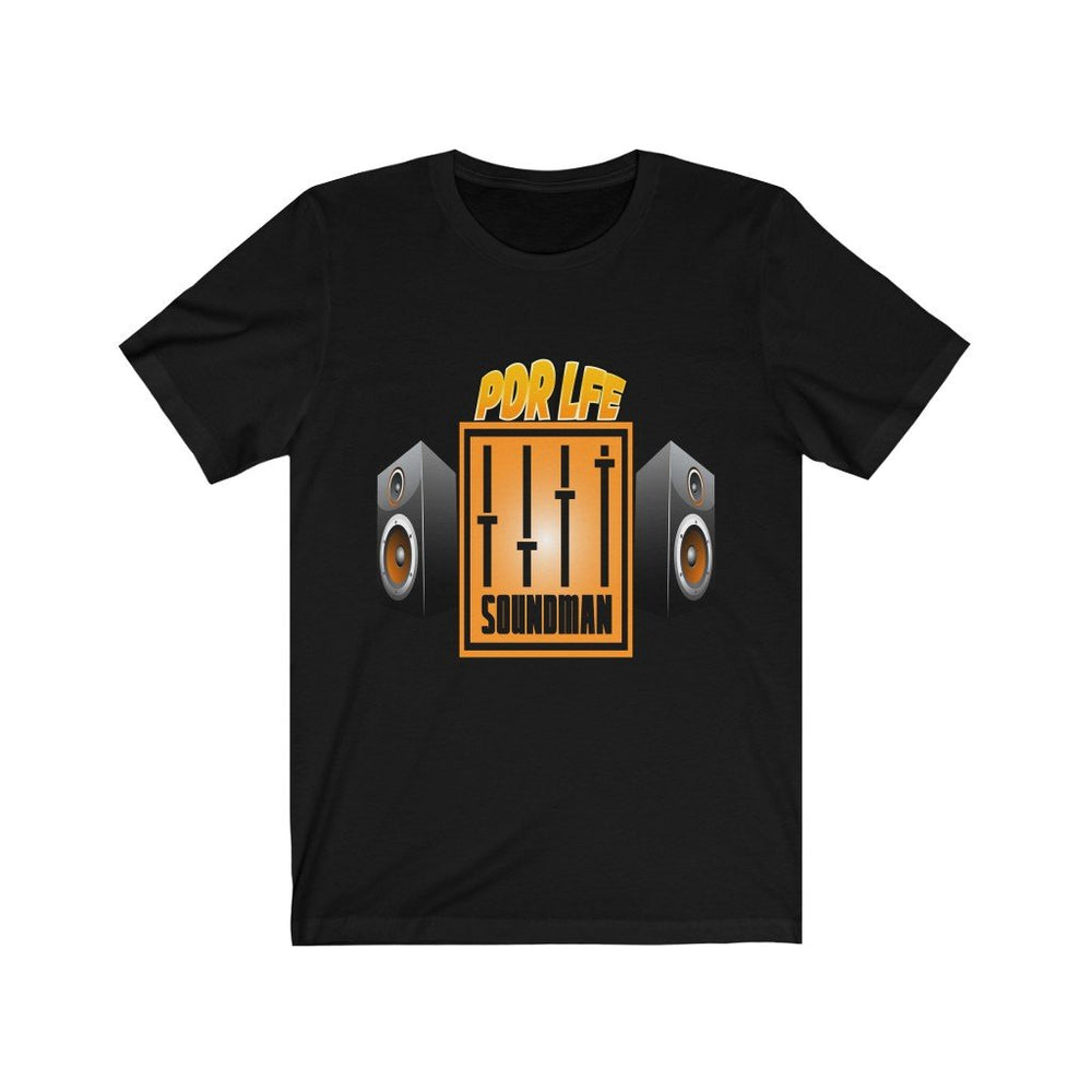 SOUND MAN Hip Hop Unisex Jersey Short Sleeve Tee - PDR LFE Black / S PDR LFE