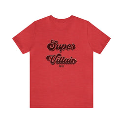 SUPER VILLAIN RED HIP HOP Short Sleeve Tee - PDR LFE Heather Red / S pdr lfe