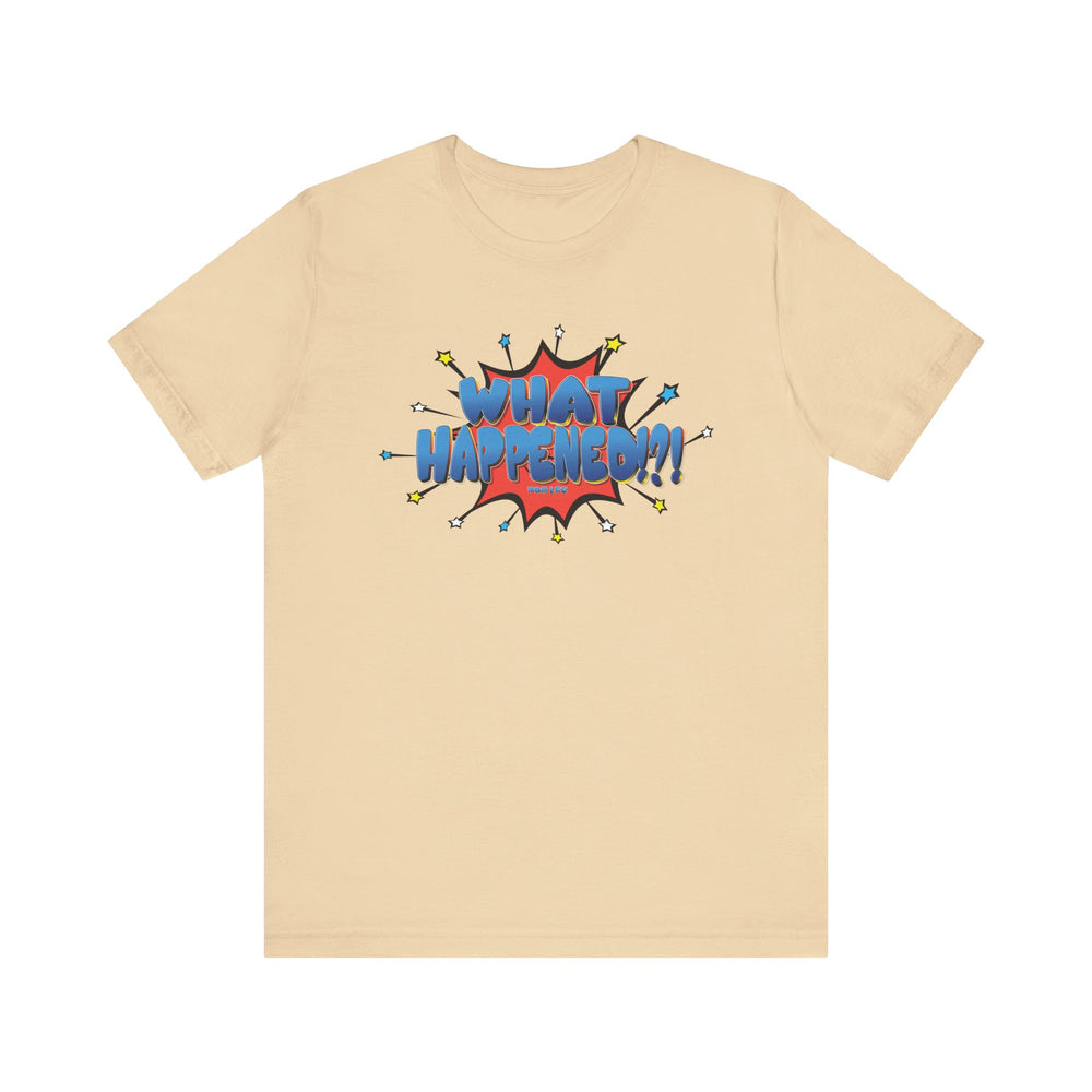 WHAT HAPPENED HIP HOP Short Sleeve Tee - PDR LFE Soft Cream / XS PDR LFE