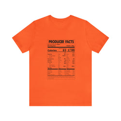 PRODUCER FACTS Hip Hop Short Sleeve Tee - PDR LFE Orange / S PDR LFE