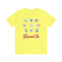 SYNCED IN Hip Hop Short Sleeve Tee - PDR LFE Yellow / S PDR LFE