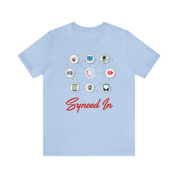 SYNCED IN Hip Hop Short Sleeve Tee - PDR LFE Baby Blue / S PDR LFE