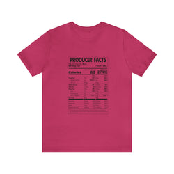 PRODUCER FACTS Hip Hop Short Sleeve Tee - PDR LFE Berry / S PDR LFE