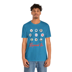 SYNCED IN Hip Hop Short Sleeve Tee - PDR LFE Aqua / S PDR LFE