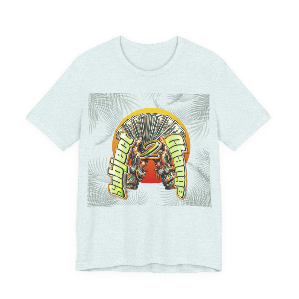 Heather Ice t-shirt with a graphic design on a white background