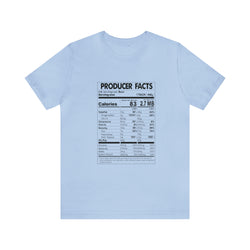 PRODUCER FACTS Hip Hop Short Sleeve Tee - PDR LFE Baby Blue / S PDR LFE