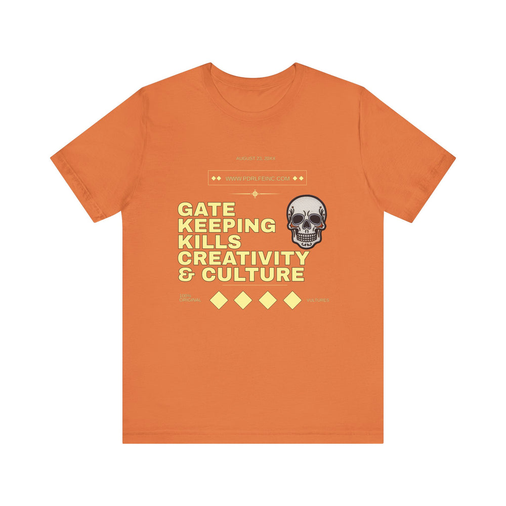 GATEKEEPING HIP HOP Short Sleeve Tee - PDR LFE Burnt Orange / XS PDR LFE
