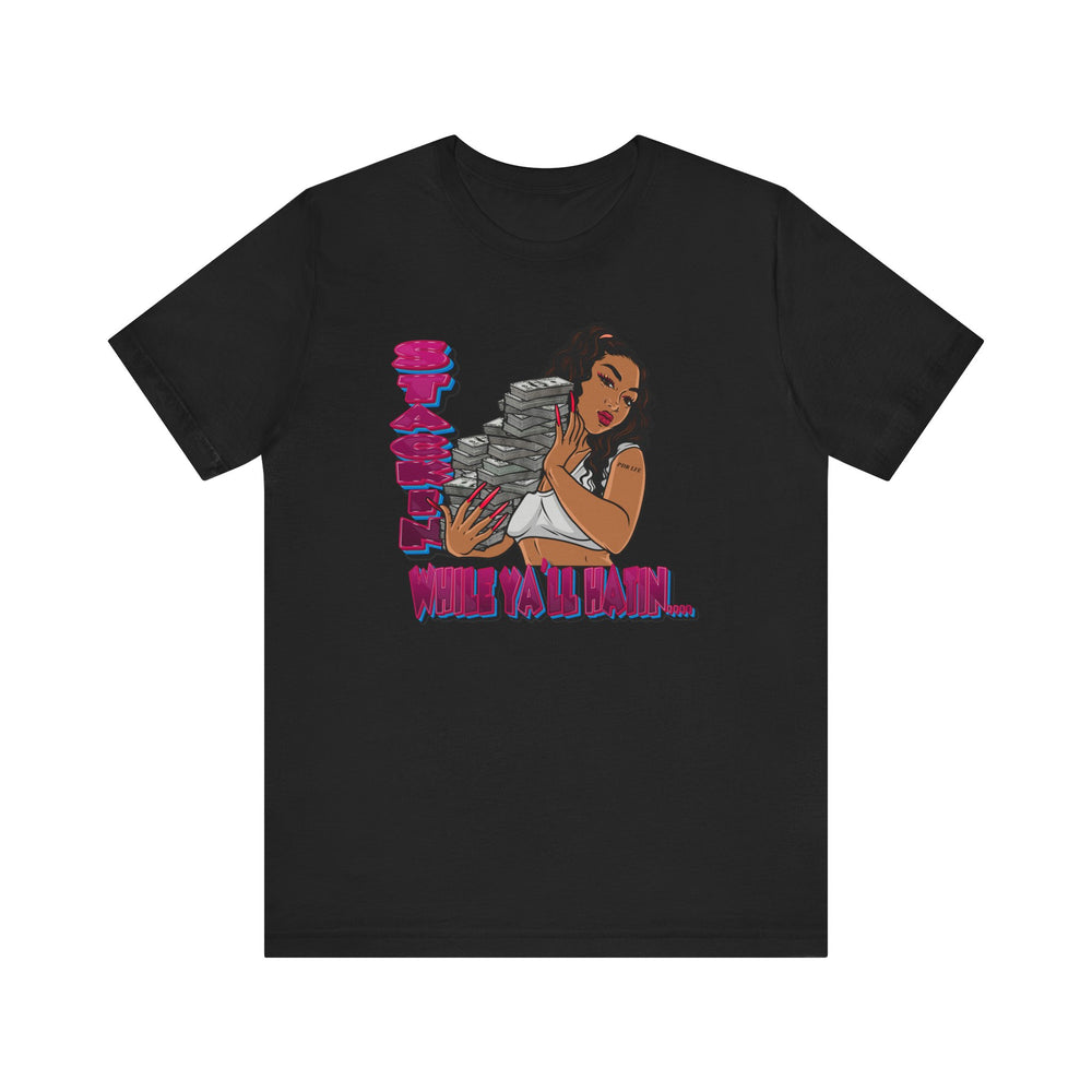 STACKIN FEMALE HIP HOP Short Sleeve Tee - PDR LFE Black / XS PDR LFE