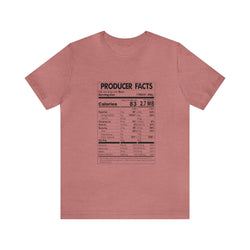 PRODUCER FACTS Hip Hop Short Sleeve Tee - PDR LFE Heather Mauve / S PDR LFE