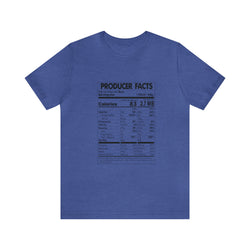 PRODUCER FACTS Hip Hop Short Sleeve Tee - PDR LFE Heather True Royal / S PDR LFE