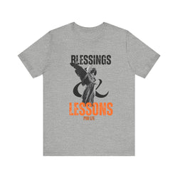 BLESSINGS N LESSONS HIP HOP Short Sleeve Tee - PDR LFE Athletic Heather / XS PDR LFE
