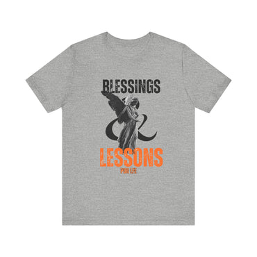 BLESSINGS N LESSONS HIP HOP Short Sleeve Tee - PDR LFE Athletic Heather / XS PDR LFE