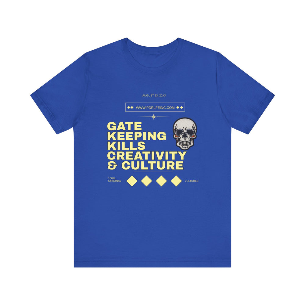 GATEKEEPING HIP HOP Short Sleeve Tee - PDR LFE True Royal / XS PDR LFE