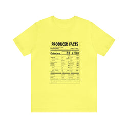 PRODUCER FACTS Hip Hop Short Sleeve Tee - PDR LFE Yellow / S PDR LFE
