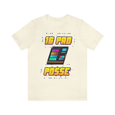 16 PAD POSSE HIP HOP Short Sleeve Tee - PDR LFE Natural / XS PDR LFE
