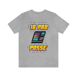 16 PAD POSSE HIP HOP Short Sleeve Tee - PDR LFE Athletic Heather / XS PDR LFE
