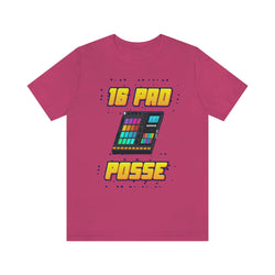 16 PAD POSSE HIP HOP Short Sleeve Tee - PDR LFE Berry / XS PDR LFE