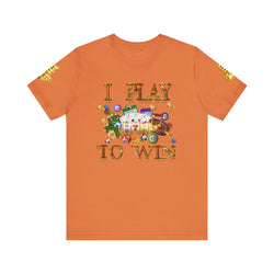 I PLAY TO WIN HIP HOP Short Sleeve Tee - PDR LFE Burnt Orange / XS PDR LFE