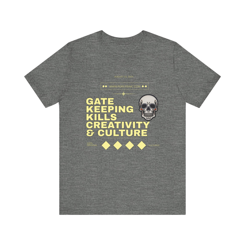 GATEKEEPING HIP HOP Short Sleeve Tee - PDR LFE Deep Heather / XS PDR LFE