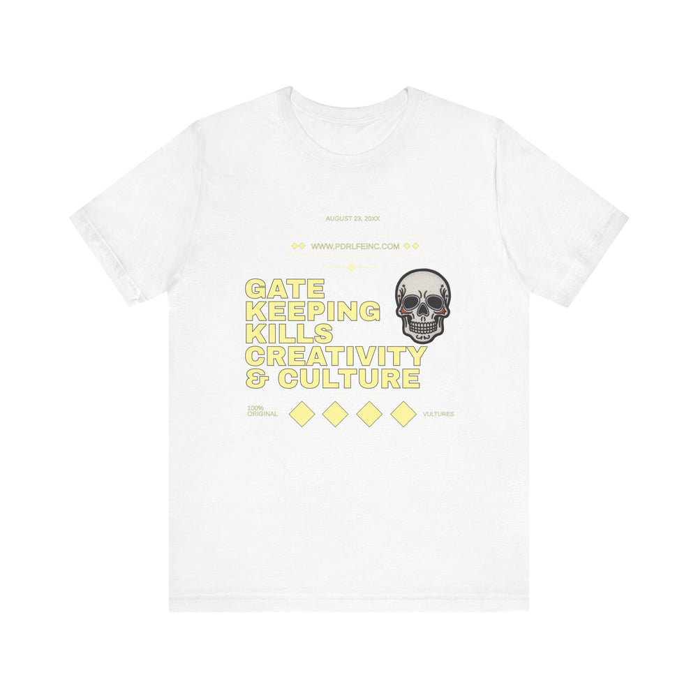 GATEKEEPING HIP HOP Short Sleeve Tee - PDR LFE White / XS PDR LFE