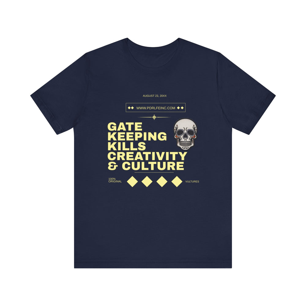 GATEKEEPING HIP HOP Short Sleeve Tee - PDR LFE Navy / XS PDR LFE