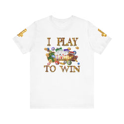 I PLAY TO WIN HIP HOP Short Sleeve Tee - PDR LFE White / S PDR LFE