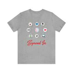SYNCED IN Hip Hop Short Sleeve Tee - PDR LFE Athletic Heather / S PDR LFE