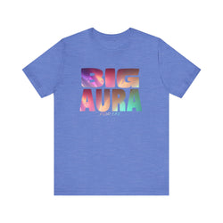 BIG AURA HIP HOP Short Sleeve Tee - PDR LFE Heather Columbia Blue / XS PDR LFE