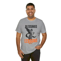 BLESSINGS N LESSONS HIP HOP Short Sleeve Tee - PDR LFE Athletic Heather / XS PDR LFE