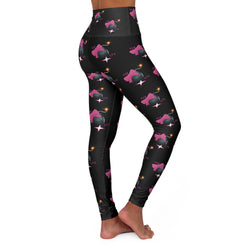 She Da Bomb High Waisted Yoga Leggings - PDR LFE L PDR LFE