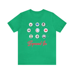 SYNCED IN Hip Hop Short Sleeve Tee - PDR LFE Heather Kelly / S PDR LFE