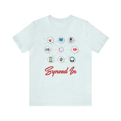 SYNCED IN Hip Hop Short Sleeve Tee - PDR LFE Heather Ice Blue / S PDR LFE