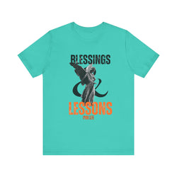 BLESSINGS N LESSONS HIP HOP Short Sleeve Tee - PDR LFE Teal / XS PDR LFE