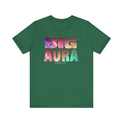 BIG AURA HIP HOP Short Sleeve Tee - PDR LFE Heather Grass Green / XS PDR LFE