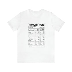 PRODUCER FACTS Hip Hop Short Sleeve Tee - PDR LFE White / S PDR LFE
