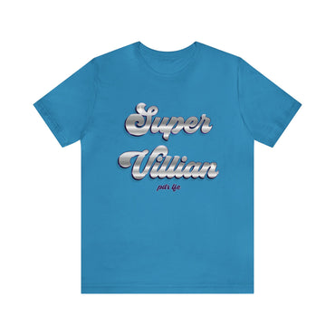 SUPER VILLAIN CHROME HIP HOP Short Sleeve Tee - PDR LFE Aqua / S PDR LFE