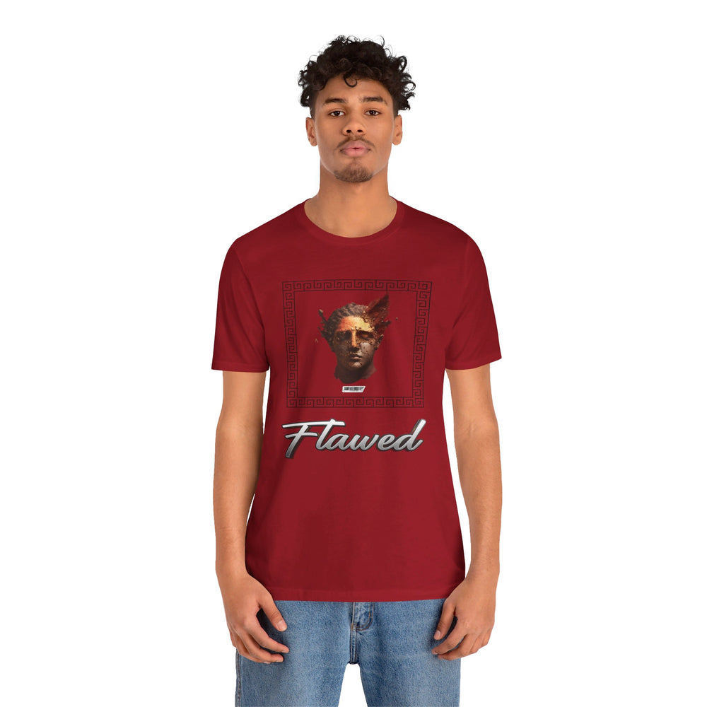 FLAWED HIP HOP Short Sleeve Tee - PDR LFE Canvas Red / XS PDR LFE