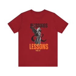 BLESSINGS N LESSONS HIP HOP Short Sleeve Tee - PDR LFE Canvas Red / XS PDR LFE