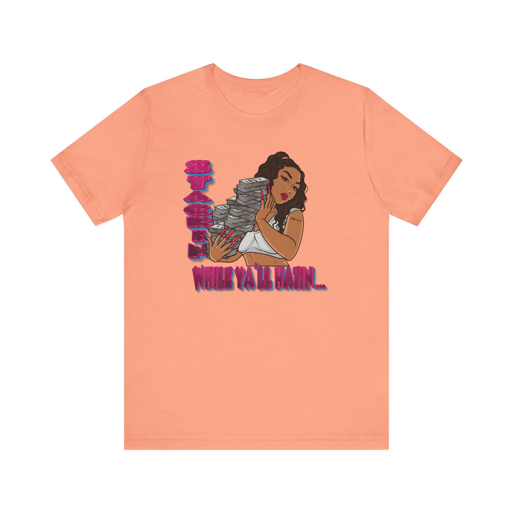 STACKIN FEMALE HIP HOP Short Sleeve Tee - PDR LFE Sunset / XS PDR LFE