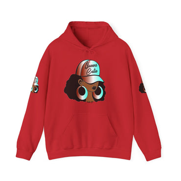 ROUND DA WAY QUEENS Heavy Blend™ Hooded Sweatshirt - PDR LFE Red / S PDR LFE