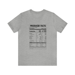 PRODUCER FACTS Hip Hop Short Sleeve Tee - PDR LFE Athletic Heather / S PDR LFE