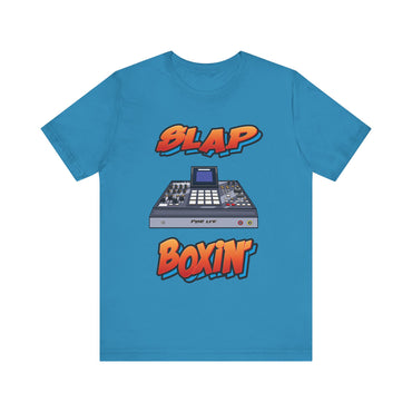 SLAP BOXIN HIP HOP Short Sleeve Tee - PDR LFE Aqua / XS PDR LFE