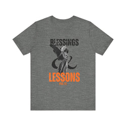 BLESSINGS N LESSONS HIP HOP Short Sleeve Tee - PDR LFE Deep Heather / XS PDR LFE