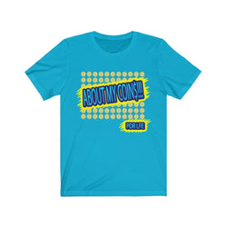 ABOUT MY COINS FEMALE Hip Hop Short Sleeve Tee - PDR LFE Turquoise / S PDR LFE