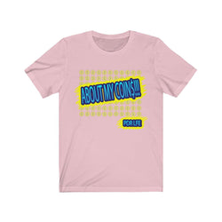 ABOUT MY COINS FEMALE Hip Hop Short Sleeve Tee - PDR LFE Pink / S PDR LFE