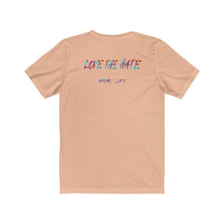 ADMIRATION "LOVE THE HATE" FEMALE Unisex Jersey Short Sleeve Tee - PDR LFE White / XS PDR LFE