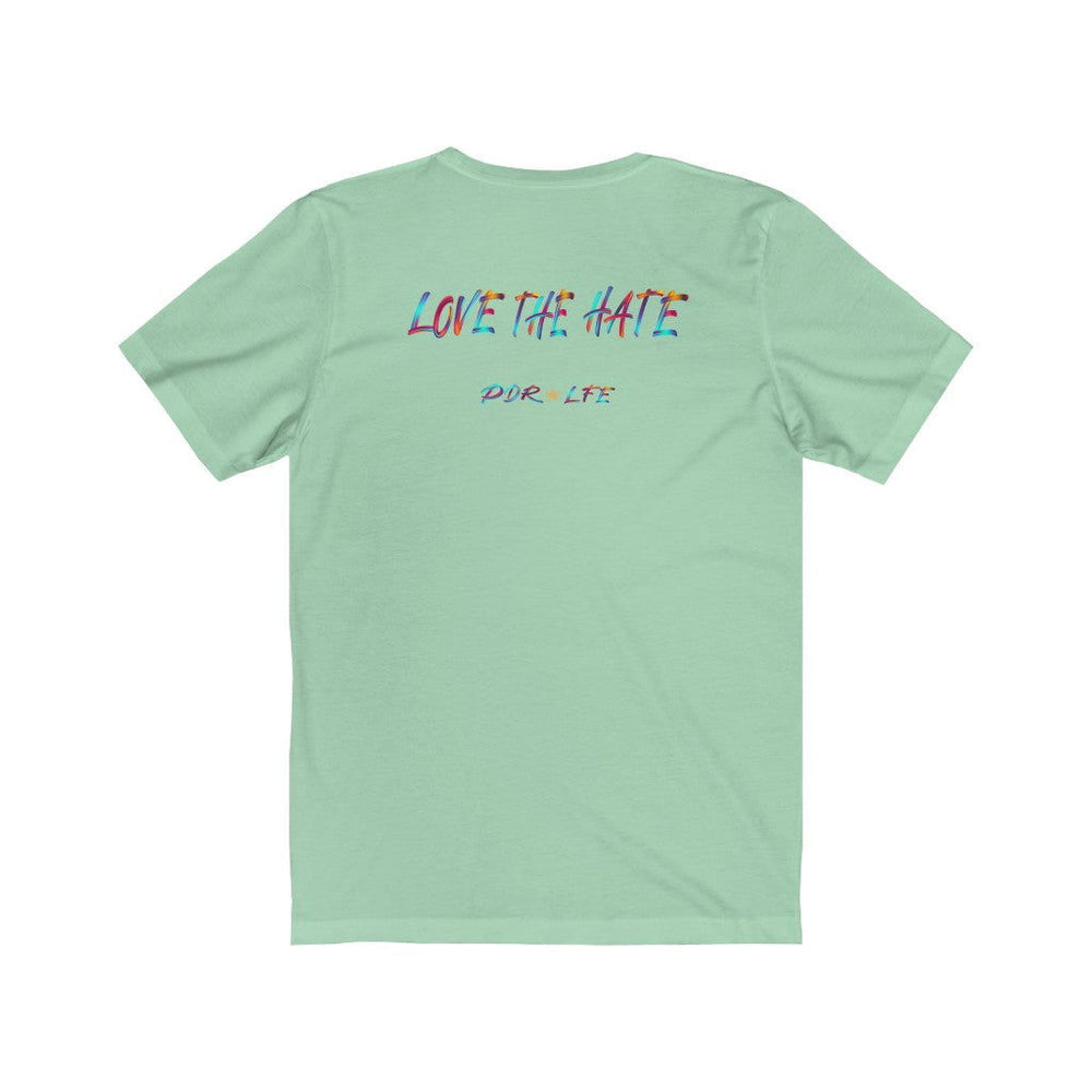 ADMIRATION "LOVE THE HATE" FEMALE Unisex Jersey Short Sleeve Tee - PDR L.F.E. 