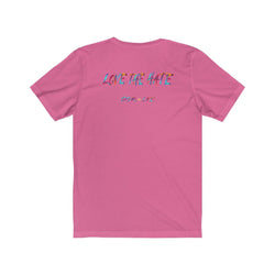 ADMIRATION "LOVE THE HATE" FEMALE Unisex Jersey Short Sleeve Tee - PDR LFE White / XS PDR LFE